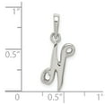 thumbnail image 2 of Sterling Silver Initial N Pendant, 2 of 2