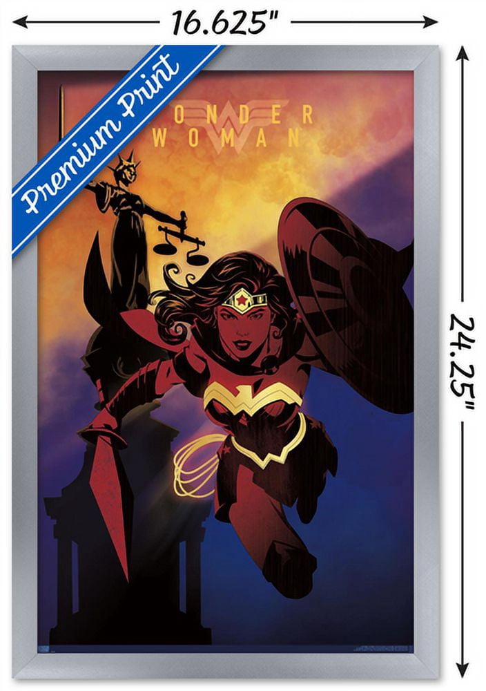 DC Comics: Dark Artistic - Wonder Woman Wall Poster, 14.725" x 22.375" Framed