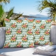 thumbnail image 2 of Outdoor Waterproof Pillow Covers Pack of 2, Lemon Tea Summer Watermelon Tropical Plants Decorative Throw Pillowcases Cushion Covers for Garden Patio Tent Sofa Couch, 24x24 inch, 2 of 8