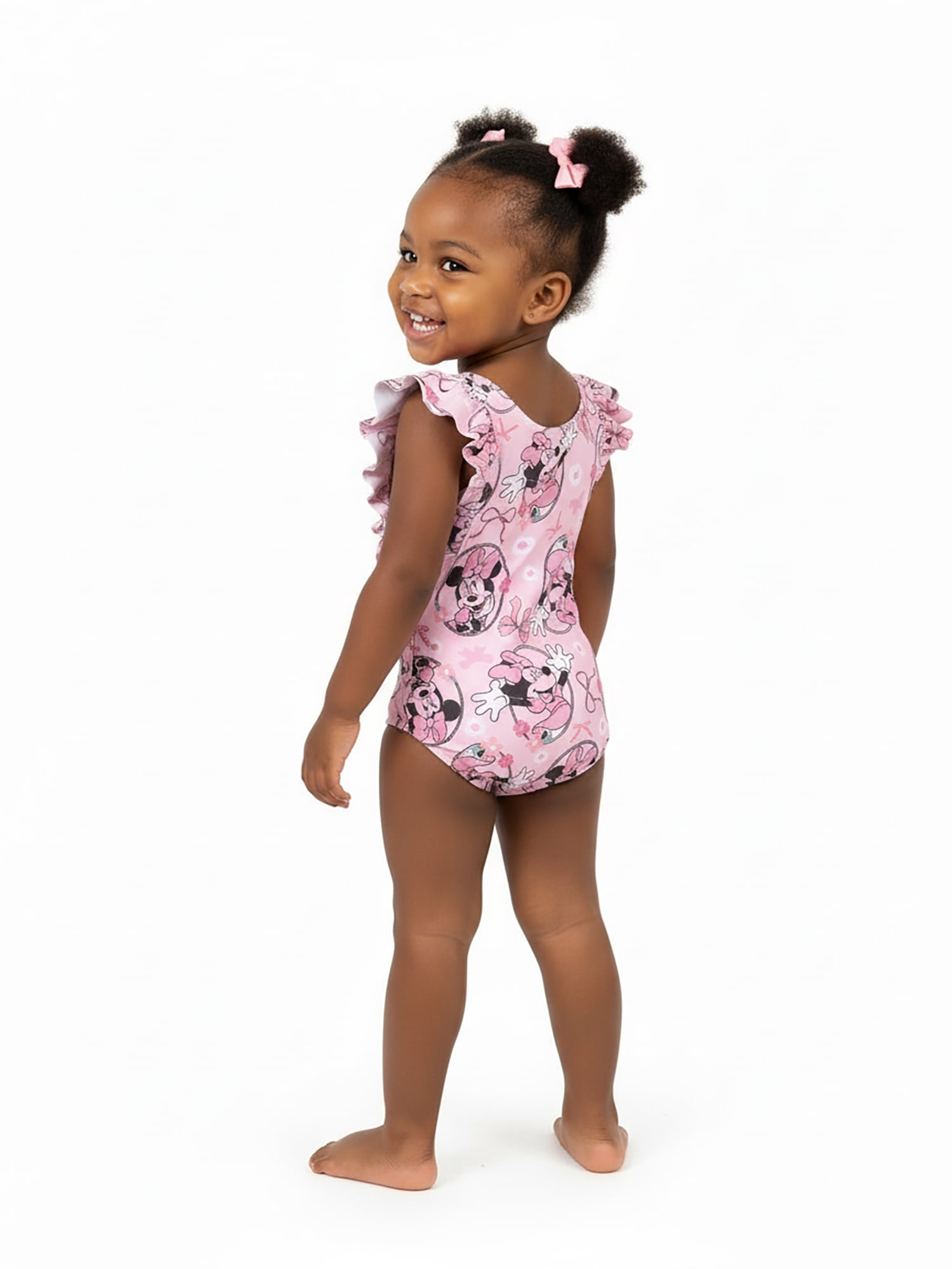 Character Toddler Girl One- Piece Swimsuit with Ruffles, Sizes 12M-5T