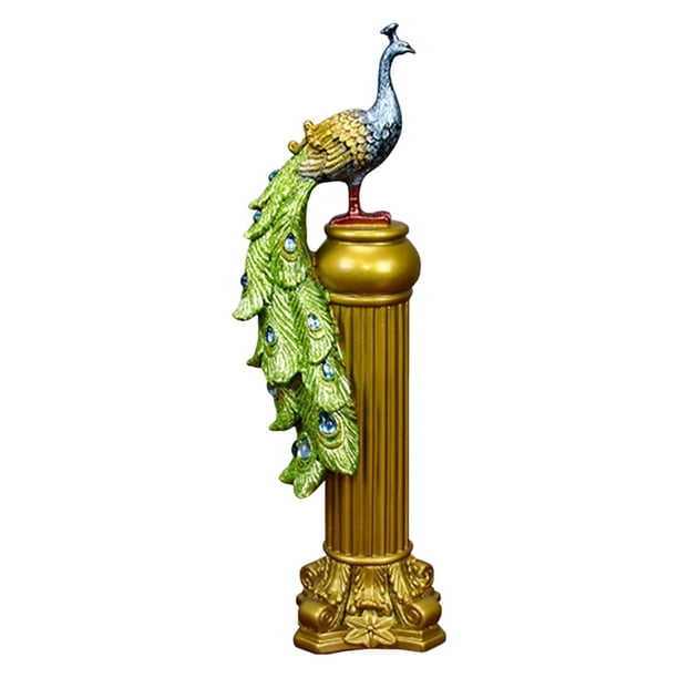 Estatuilla de estatua de moderna Adorno Mejor regalo Obra de arte Resina Artesanía Escultura Decoración para oficina, escritorio, soporte de Amarillo Sunnimix Estatua interior
