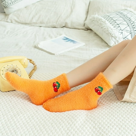 

Beechoice Fuzzy Socks for Women Fluffy Slipper Cabin Warm Soft Fleece Winter Cozy Comfy Thick Sleep Adult Home Socks