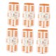 thumbnail image 1 of Ofertas Únicas 6 piezas de Rulos de Cabello Voluminosos Sin Calor Convenientes para Mujeres 2.72"x1.38" Naranja, Blanco, 1 of 4