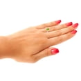 thumbnail image 3 of Parijat Jewels Rings for Women 2.52 Carat Oval Peridot and Diamond Ring 4-Prong 10K Rose Gold, 3 of 6
