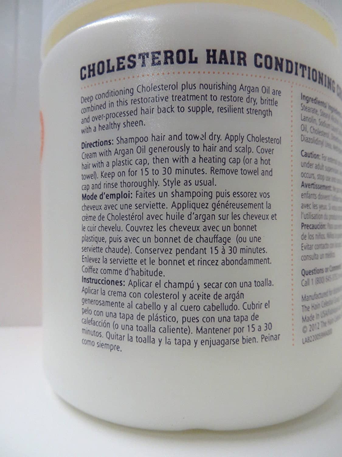 QUEEN HELENE Cholesterol Hair Conditioning Creme Argan Oil, 15 oz -  Walmart.com