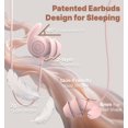 thumbnail image 4 of Auriculares Sleep Hmusic Sleep con micrófono, 30 dB, aislamiento de ruido, color rosa, 4 of 9