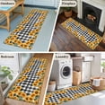 thumbnail image 5 of Runner Rug 2 x 6 Ft, Sunflowers Washable Non-Slip Floor Mat for Kitchen Hallway/Entryway, Farmhouse Summer Floral Black White Plaid Long Kitchen Runner Area Rugs for Living Room, Low-Profile, 5 of 7