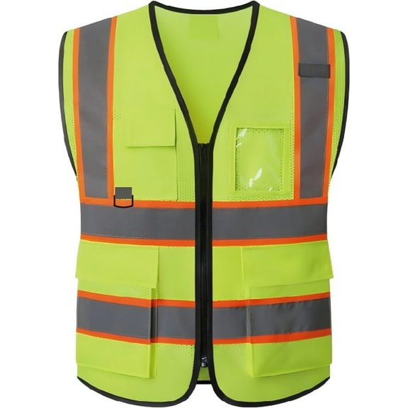 ZXCV Reflective safety vests,Reflective Safety Vest for Men Women Construction Vest Meet