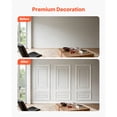 thumbnail image 3 of Kffkff Wall Molding 3 Pack, Wainscoting Panels Kit with Dual-Line Wide & Narrow Design, Lightweight Paintable Polystyrene, Simple to Install ,White, 3 of 9
