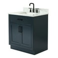 thumbnail image 4 of Ariel Hepburn 31 In. Rectangle Sink Vanity With 0.75 In. Carrara White Countertop In Midnight Blue, 4 of 9