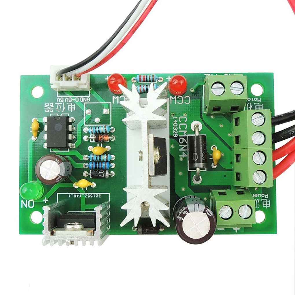 Régulateur PWM Contrôleur De Vitesse Moteur DC 6-30V - Réversible - Réglable - Vert