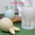 thumbnail image 5 of Molde de vela de conejo para vela DIY, adorno de sala de decoración de fondant, 240 Feliz Sencillez, 5 of 5
