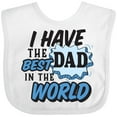 thumbnail image 3 of Inktastic I Have the Best Dad in the World Boys Baby Bib, 3 of 4