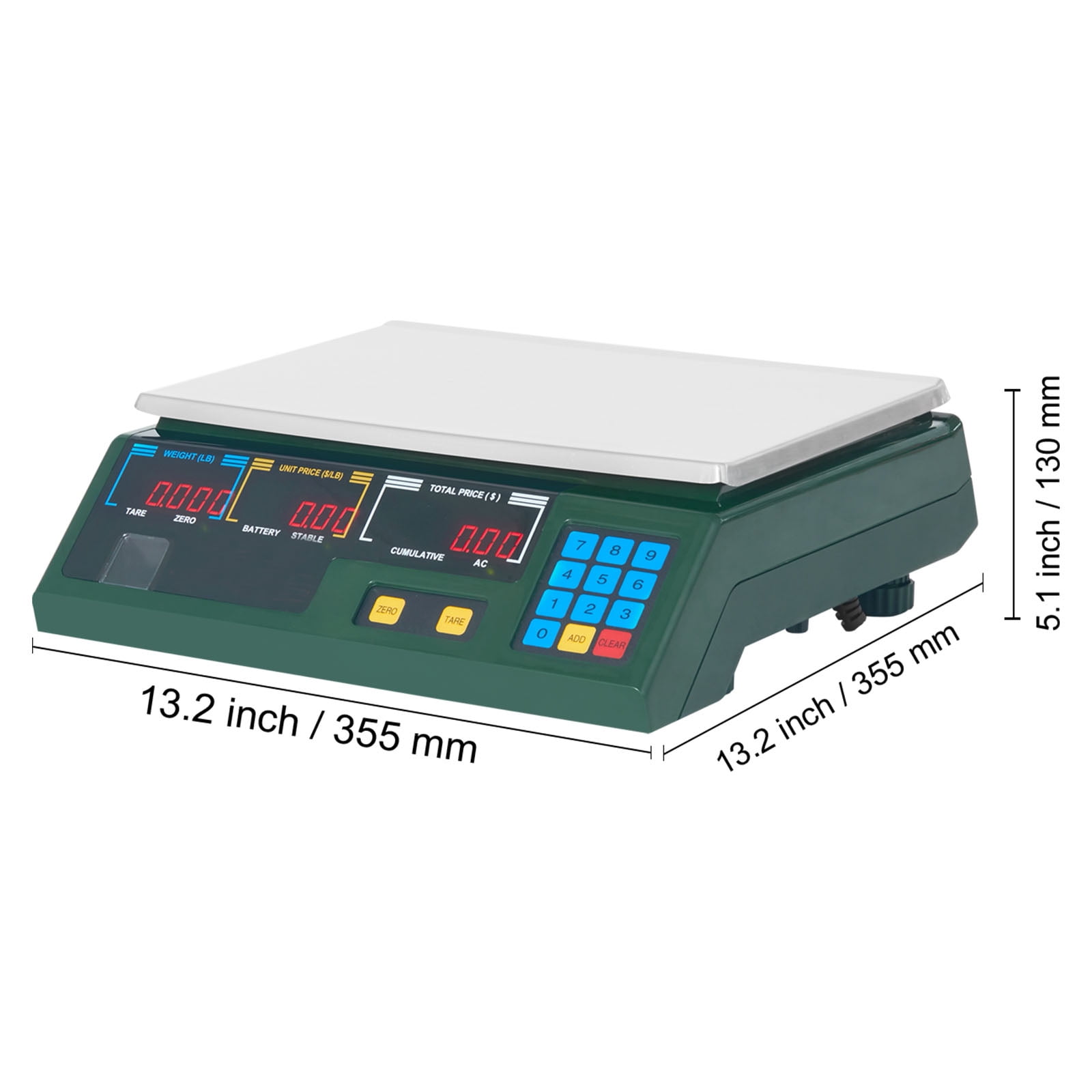 KFFKFF 66Lbs 30KG Electronic Price Computing Scale Commercial Food Meat Weighting