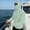 Green, variant on Men's Slim-Fit Full-Face Zip Balaclava Hood Top with Thumb-Hole Cuffs, Quick-Dry Stretch Long-Sleeve, UPF Fabric for Kayak Trips White M