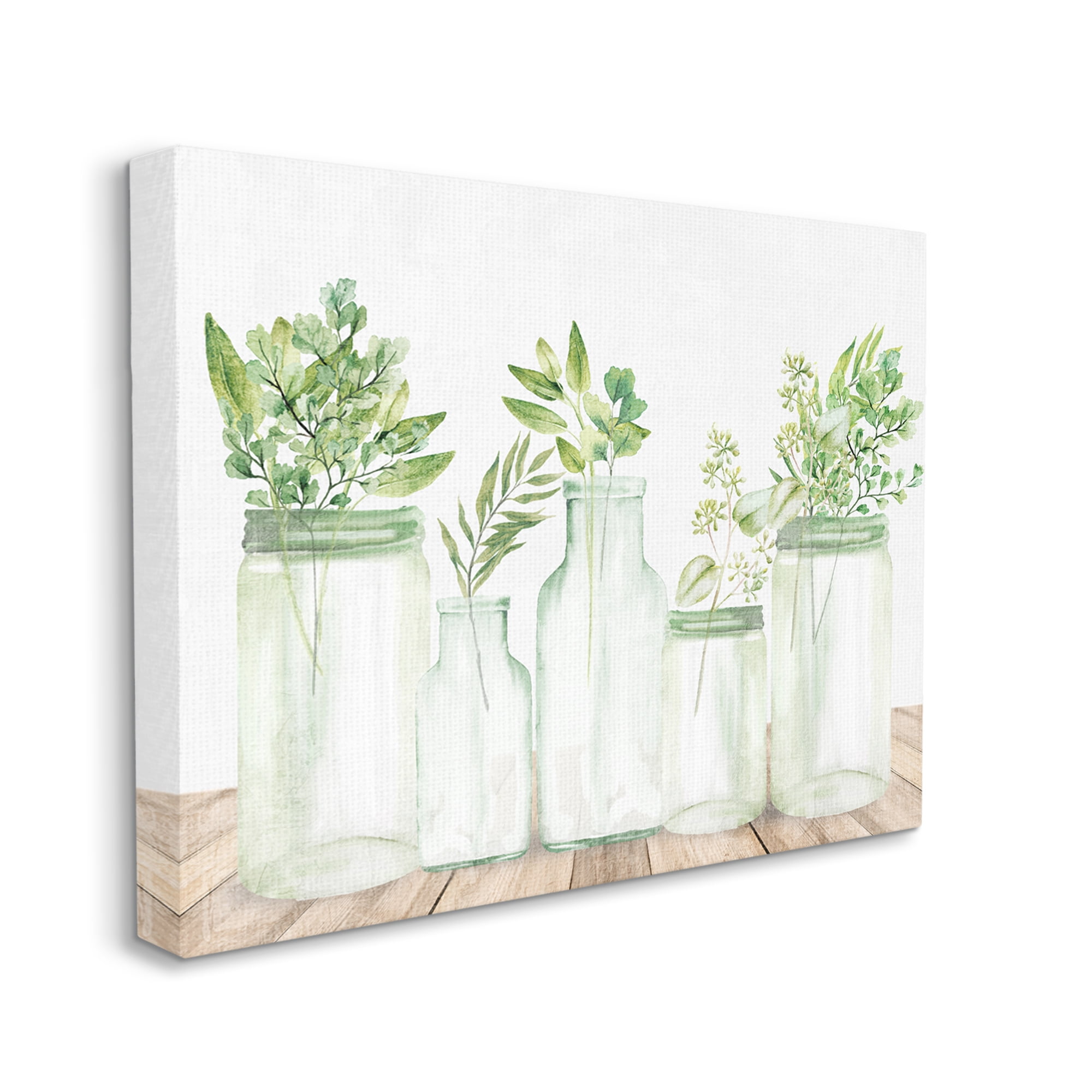 Stupell Industries Varied Herb Plant Arrangement Mixed Country Blooms Graphic Art Gallery Wrapped Canvas Print Wall Art, Design by Kim Allen