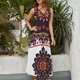 thumbnail image 2 of Vestido Largo Sin Mangas Para Mujer, Bohemian Pattern Traje Informal Para Cumpleaños, Verano, 2 of 5