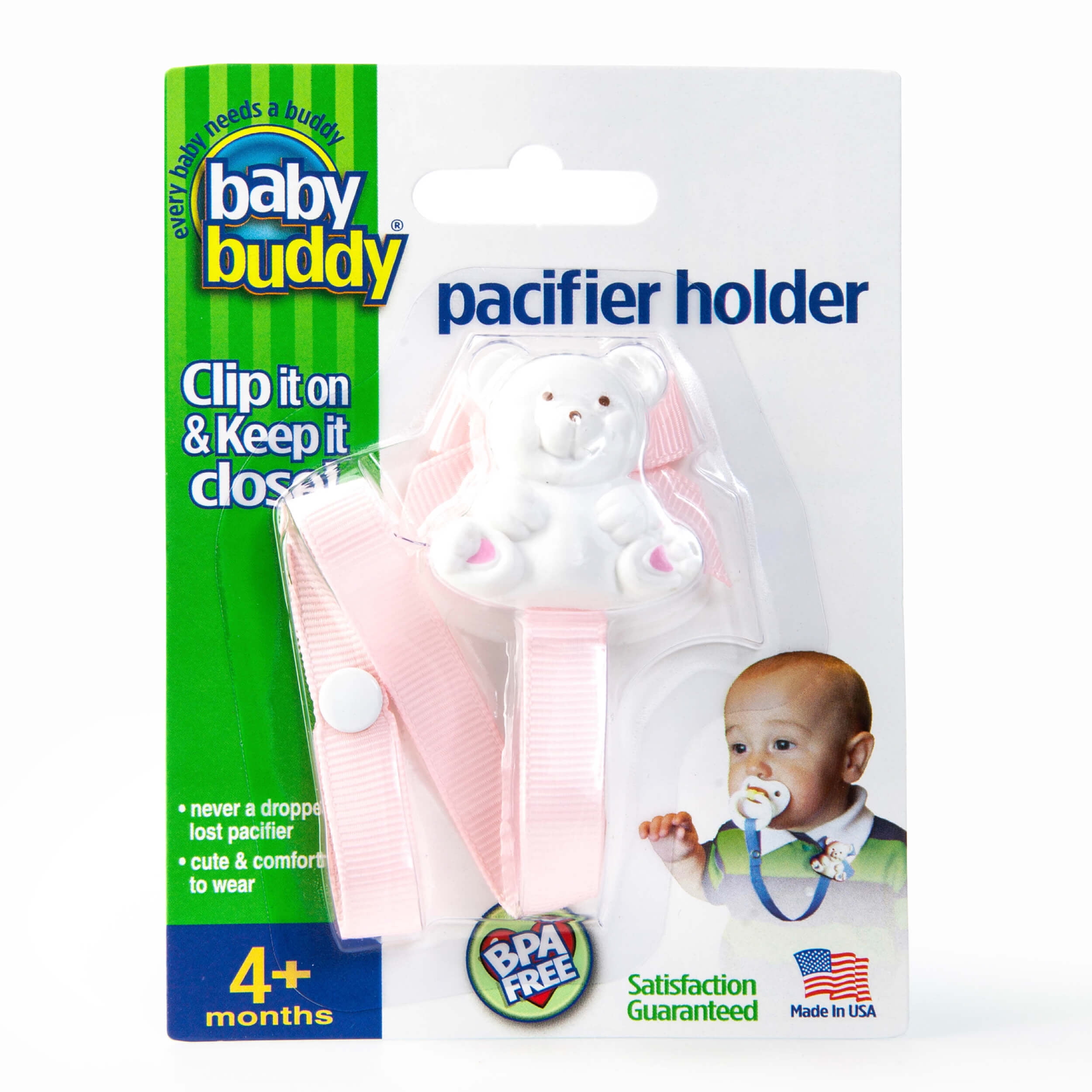 Care Bears Baby Pacifier With Holder 2 Piece Set Color May Vary 