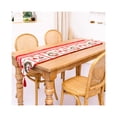 thumbnail image 1 of Yuarrent Caminos de de Navidad Tela bordada Cómodos manteles individuales resistentes al desgarro Escritorio Impreso Mantel Diseño Adornos de Kits de decoración para fiestas Guirnalda Yuarrent HA068983-03, 1 of 6
