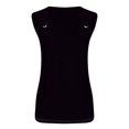 thumbnail image 4 of QUINDOS Tank Tops for Women 2025 Yoga Black Summer Solid Color Camisole Sleeveless T-shirt Loose Tank Tops Camisoles for Women, 4 of 4
