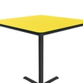 thumbnail image 4 of Bar Stool/Standing Height High Pressure Cafe and Breakroom Table - Yellow - 36"L x 36"W - Square, 4 of 5