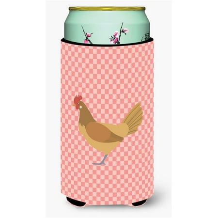 

Carolines Treasures BB7832TBC Frisian Friesian Chicken Pink Check Tall Boy Beverage Insulator Hugger