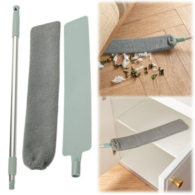Retractable Dust Cleaner – Extendable Microfiber Duster With Bendable & Removable Head Washable Dusting Brush For Home Kitchen Car & Hard To Reach Areas