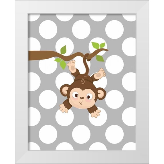 Robinson, Tamara 26x32 White Modern Wood Framed Museum Art Print Titled - Monkey I