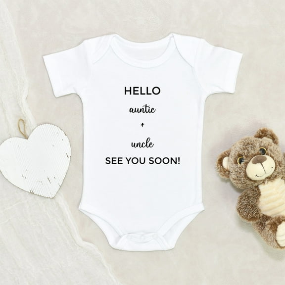 Newbabywishes - Hey Auntie and Uncle Soon Baby Clothes for Boys and Girls - Newborn Baby Clothes