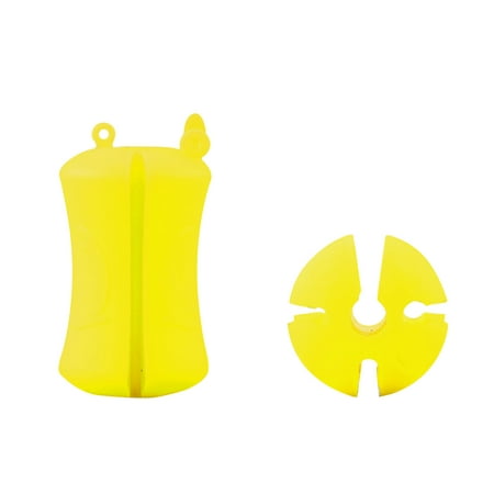 Fishing Rod Holder Portable Rubber Fastener Clip Non-Deform Elastic Fishing Pole Binder for Boats Outdoor Fishing Supplies Yellow