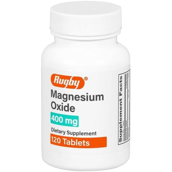 Magnesium Oxide 400Mg Tab Magnesium Oxide-400 Mg White 120 Tablets Upc 005363521414
