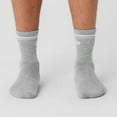 thumbnail image 5 of WKX Unisex Crew Socks Women Athletic Casual Wear Work 1Pair, Gray, 5 of 9
