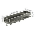 thumbnail image 3 of No Drill Bathroom Storage Rack - Space Aluminum Hanging Shelf with Hooks for Towels, Toiletries & Cosmetics, Rustproof & Easy Clean,B, 3 of 7