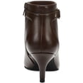 thumbnail image 3 of CHARTER CLUB Womens Brown Padded Buckle Accent Ulyssa Pointed Toe Stiletto Zip-Up Dress Booties 7.5 M, 3 of 3