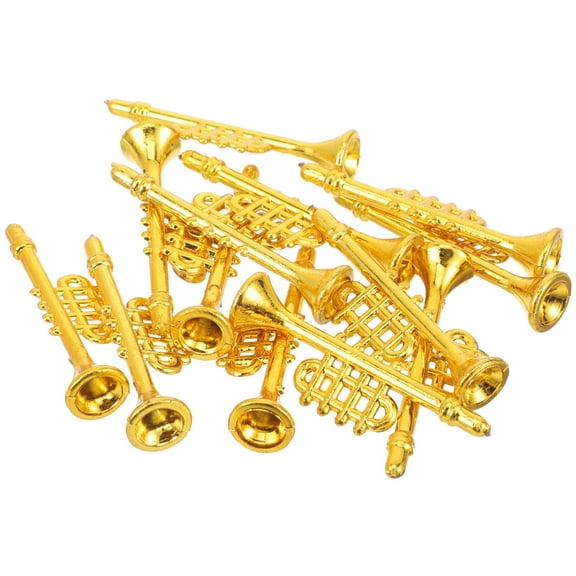 PAMINGONO 10Pcs Trumpet Shaped Christmas Ornaments For Festive And Party Use