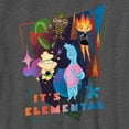 thumbnail image 2 of Boy's Elemental Distressed Characters It's Elemental  Graphic Tee Charcoal Heather Large, 2 of 5