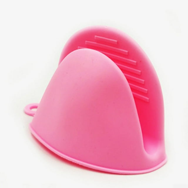UHUSE 2x Mini Mitaines de Four en Silicone Résistantes à la Chaleur et Anti-Brûlure pour la Cuisine