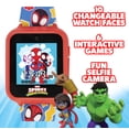 thumbnail image 3 of Accutime Marvel Spidey and His Amazing Friends Reloj inteligente educativo con pantalla táctil para niños pequeños, niños y niñas: cámara selfie, juegos de aprendizaje, alarma, calculadora, podómetro, 3 of 5