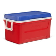 Igloo 48 QT Laguna Hard Sided Ice Chest Cooler, Red White & Blue