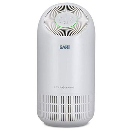 

SAKI True HEPA H13 Filter Air Purifier for Bedroom Home or Office to Purify Air in Rooms up to 129 Square Feet With Smart Air Quality Monitor