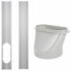 thumbnail image 2 of Kit de manguera de escape de aire acondicionado portátil, adaptador de ventana de 5,91 pulgadas, junta de manguera, color blanco, 2 of 5