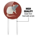 thumbnail image 6 of Acrylic Hooded Rat Cake Topper Party Decoration for Wedding Anniversary Birthday Graduation, 6 of 6