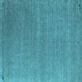thumbnail image 1 of Ahgly Company Indoor Square Abstract Light Blue Contemporary Area Rugs, 4' Square, 1 of 4