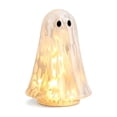 thumbnail image 2 of Light Up Confetti Ghosts, Halloween Tabletop Decor Lamp, Glowing Mosaic Ghost Figurine Accent Light for Mantel Shelf Desk Party Haunted House (White,S), 2 of 7