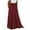 #002-Red, variant on Xyxonk Womens Elastic Long Skirt High Waist Tie Bohemian Print Skirt Bohemian Pleated Beach Dress with Pockets Yellow L