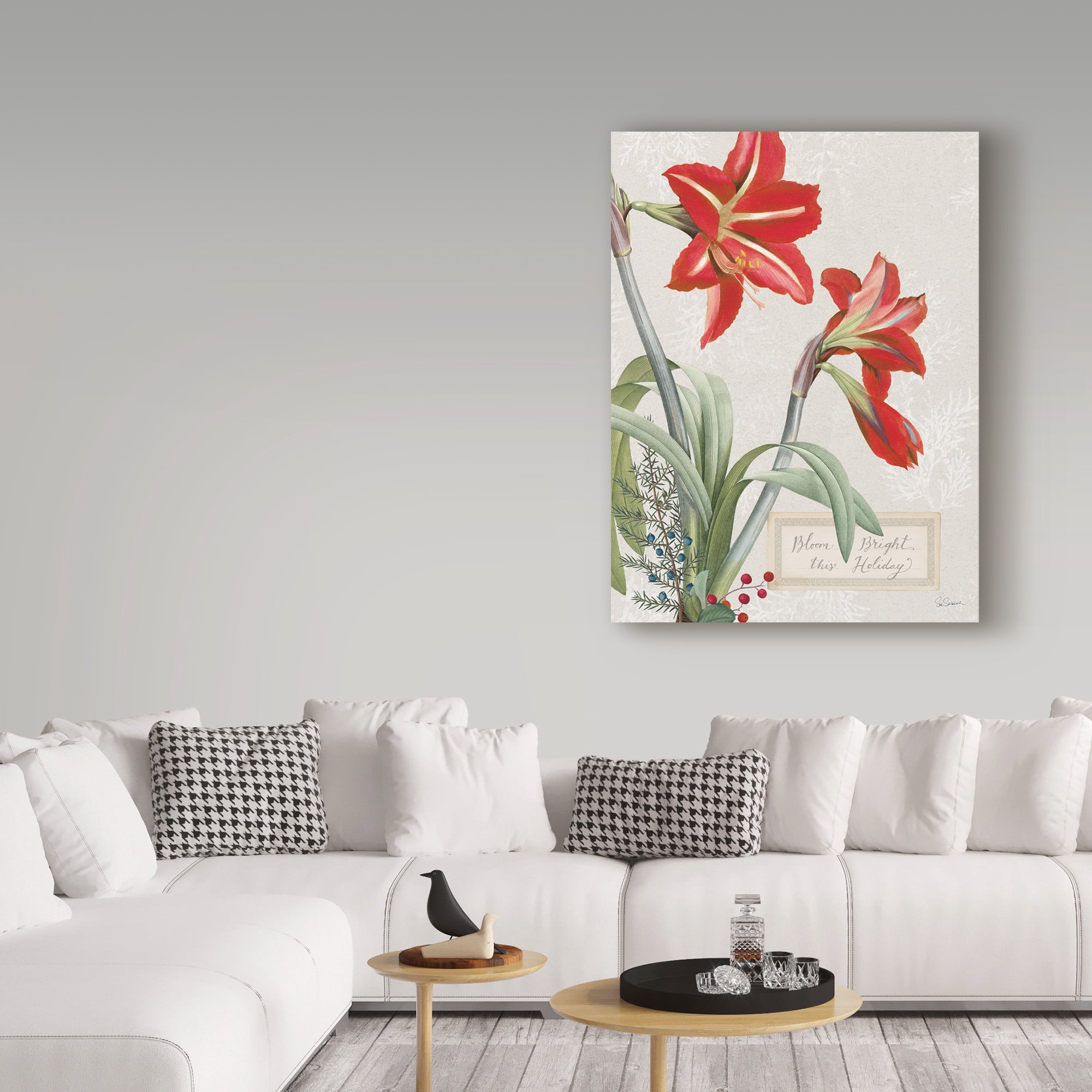 Trademark Fine Art 'Joyful Tidings I' Canvas Art by Sue Schlabach