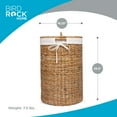 thumbnail image 2 of BirdRock Home Seagrass Laundry Hamper with Liner - Natural, 2 of 5