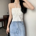 thumbnail image 4 of Tops para mujer, Tops con cuello halter para mujer Tops suaves con cuello halter para mujer Camiseta sin mangas con cuello halter Experiencia incomparable, 4 of 9