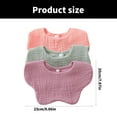 thumbnail image 3 of Absorbent Baby Bandana Bib, 3pcs Drooling Scarf Soft Teething Bib 6-Layer for Newborns to Toddler 0-24 Months, 3 of 9