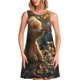 thumbnail image 1 of Balery Sunshine Butterfly Flower Bear Vestidos de verano para mujer con estampado: vestido holgado sin mangas, vestido playero informal y cómodo para días calurosos., 1 of 7